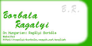 borbala ragalyi business card