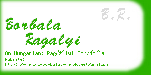 borbala ragalyi business card